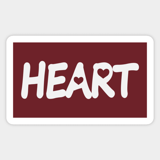 Heart typographic logo design Sticker by DinaShalash